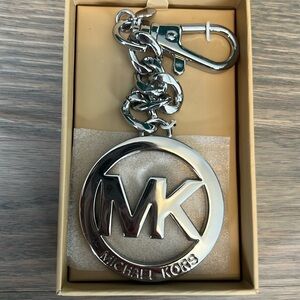 Michael Kors Silver Keychain